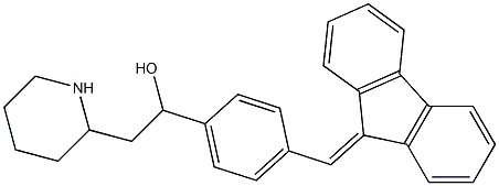 α-[4-(9H-Fluoren-9-ylidenemethyl)phenyl]-2-piperidineethanol Structure