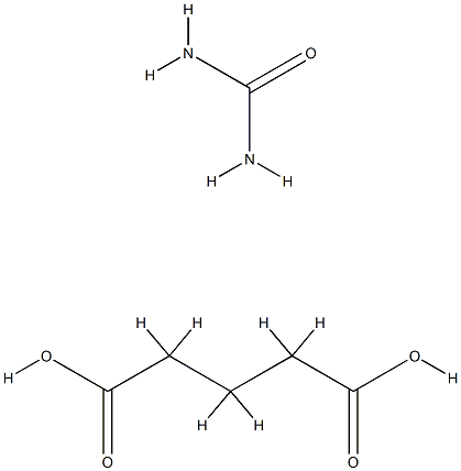 glutaric acid, compound with urea (1:1)  구조식 이미지