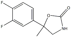 2-Oxazolidinone,5-(3,4-difluorophenyl)-5-methyl-(9CI) 구조식 이미지