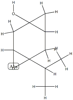 4-Oxatricyclo[5.1.0.03,5]octan-1-ol,5-(1-methylethyl)-(9CI) 구조식 이미지