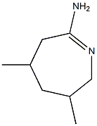 2H-Azepin-7-amine,3,4,5,6-tetrahydro-3,5-dimethyl-(9CI) 구조식 이미지