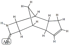3,7-Methano-2H-indeno[5,6-b]azet-2-one,1,2a-bta-,3,3a,6,6a,7,7a-bta--octahydro-(8CI) Structure