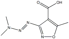 4-Isoxazolecarboxylicacid,3-(3,3-dimethyl-1-triazenyl)-5-methyl-(9CI) 구조식 이미지