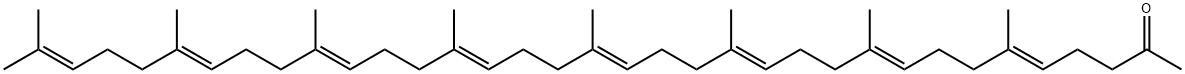 (5E,9E,13E,17E,21E,25E,29E)-6,10,14,18,22,26,30,34-Octamethyl-5,9,13,17,21,25,29,33-pentatriacontaocten-2-one 구조식 이미지