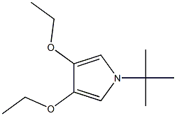 1H-Pyrrole,1-(1,1-dimethylethyl)-3,4-diethoxy-(9CI) Structure