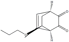 Bicyclo[2.2.2]oct-5-ene-2,3-dione, 5-methyl-8-propoxy-, (1R,4R,8R)-rel- (9CI) Structure