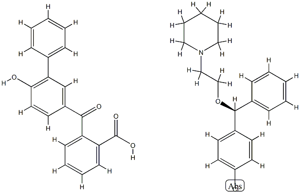 220329-19-1 2-[(6-Hydroxy[1,1'-biphenyl]-3-yl)carbonyl]benzoic acid compd. with 1-[2-[(S)-(4-chlorophenyl)phenylmethoxy]ethyl]piperidine