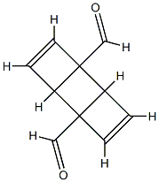 Tricyclo[4.2.0.02,5]octa-3,7-diene-1,5-dicarboxaldehyde, (1R,2R,5R,6R)-rel- (9CI) Structure