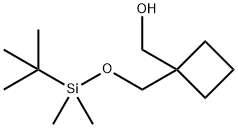 1-[[[(1,1-Dimethylethyl)dimethylsilyl]oxy]methyl]cyclobutanemethanol 구조식 이미지