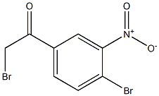 2-bromo-1-(4-bromo-3-nitrophenyl)ethanone 구조식 이미지