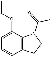 1H-Indole,1-acetyl-7-ethoxy-2,3-dihydro-(9CI) Structure