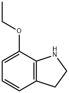 1H-인돌,7-에톡시-2,3-디하이드로-(9Cl) 구조식 이미지