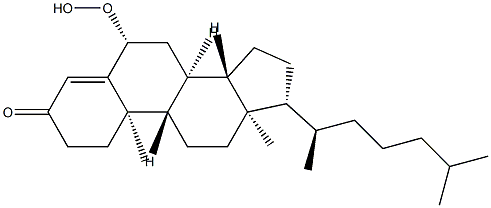 6β-Hydroperoxycholest-4-en-3-one 구조식 이미지