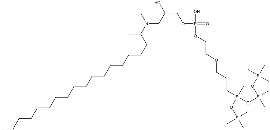 STEARDIMONIUM HYDROXYPROPYL PEG-7 DIMETHICONE PHOSPHATE CHLORIDE Structure