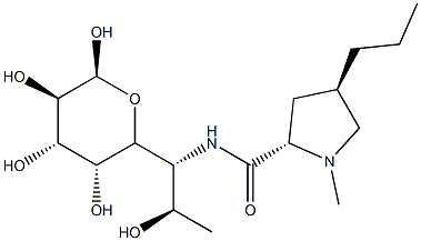 6,8-Dideoxy-6-[[[(2S)-1-methyl-4β-propyl-2α-pyrrolidinyl]carbonyl]amino]-α-D-erythro-D-galacto-octopyranose 구조식 이미지