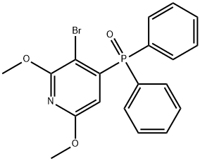 (3-BroMo-2,6-diMethoxy-4-pyridyl)diphenylphosphine oxide Structure