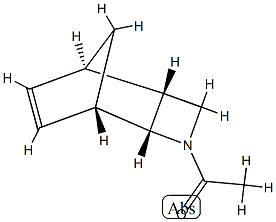 3-Azatricyclo[4.2.1.02,5]non-7-ene, 3-acetyl-, (1R,2S,5S,6S)-rel- (9CI) 구조식 이미지