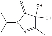 3H-Pyrazol-3-one,2,4-dihydro-4,4-dihydroxy-5-methyl-2-(1-methylethyl)-(9CI) 구조식 이미지