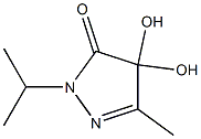 3H-Pyrazol-3-one,2,4-dihydro-4,4-dihydroxy-5-methyl-2-(1-methylethyl)-(9CI) Structure