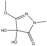 3H-Pyrazol-3-one,2,4-dihydro-4,4-dihydroxy-5-methoxy-2-methyl-(9CI) 구조식 이미지