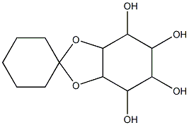 2,3-O-시클로헥실리덴-미오-이노시톨 구조식 이미지