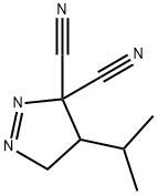 3H-Pyrazole-3,3-dicarbonitrile,4,5-dihydro-4-(1-methylethyl)-(9CI) 구조식 이미지