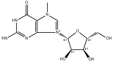 Guanosine, 7-methyl-,inner salt (9CI) Structure