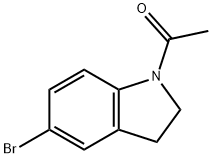 1-Ацетил-5-bromoindoline структурированное изображение
