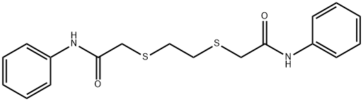 2,2-(ethane-1,2-diylbis(sulfanediyl))bis(N-phenylacetamide) Structure