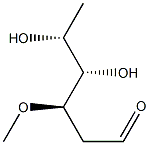 2,6-디데옥시-3-O-메틸-D-릭소-헥소스 구조식 이미지