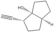 3a(1H)-Pentalenol, 3-ethynylhexahydro-, (3R,3aR,6aS)-rel- (9CI) Structure