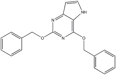 5H-피롤로3,2-d피리미딘,2,4-비스(페닐메톡시)- 구조식 이미지