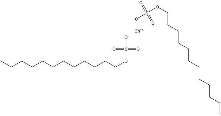 zinc dodecyl hydrogen disulphate Structure