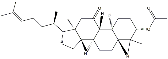 3β-(Acetyloxy)-5α-lanost-24-en-11-one Structure