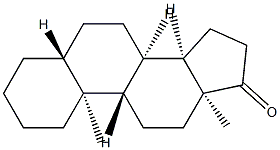 (14β)-5α-안드로스탄-17-온 구조식 이미지