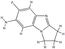 1H-Pyrrolo[1,2-a]benzimidazol-7-amine,6-fluoro-2,3-dihydro-(9CI) 구조식 이미지