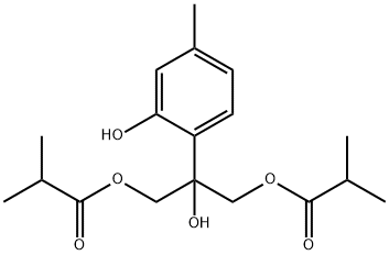 8-Hydroxy-9,10-diisobutyryloxythymol 구조식 이미지