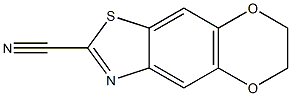 [1,4]Dioxino[2,3-f]benzothiazole-2-carbonitrile,6,7-dihydro-(9CI) 구조식 이미지