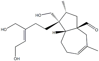 (1R)-1,2,3,3a,4,7,8,8aβ-Octahydro-1-[(Z)-5-hydroxy-3-hydroxymethyl-3-pentenyl]-1α-hydroxymethyl-2α,5-dimethyl-3aβ-azulenecarbaldehyde 구조식 이미지