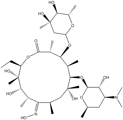 9-OxiMe3"-O-De메틸-에리스로마이신 구조식 이미지