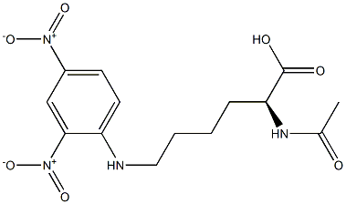 N(2)-아세틸-N(6)-(2,4-디니트로페닐)리신 구조식 이미지