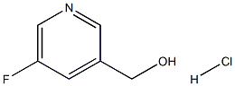 3-Pyridinemethanol,5-fluoro-, hydrochloride (1:1) Structure