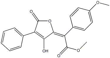 α-[(2E)-2,5-Dihydro-3-hydroxy-5-oxo-4-phenylfuran-2-ylidene]-4-methoxybenzeneacetic acid methyl ester Structure