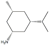 Cyclohexanamine, 3-methyl-5-(1-methylethyl)-, (1R,3R,5S)-rel- (9CI) 구조식 이미지