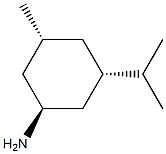 Cyclohexanamine, 3-methyl-5-(1-methylethyl)-, (1R,3S,5R)-rel- (9CI) 구조식 이미지