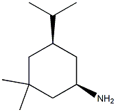 Cyclohexanamine, 3,3-dimethyl-5-(1-methylethyl)-, (1R,5R)-rel- (9CI) Structure