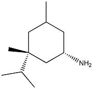 Cyclohexanamine, 3,5-dimethyl-3-(1-methylethyl)-, (1R,3S)-rel- (9CI) Structure