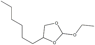 1,3-디옥솔란,2-에톡시-4-헥실-(9Cl) 구조식 이미지