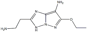 1H-Pyrazolo[1,5-b][1,2,4]triazole-2-ethanamine,7-amino-6-ethoxy-(9CI) Structure