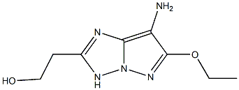 1H-Pyrazolo[1,5-b][1,2,4]triazole-2-ethanol,7-amino-6-ethoxy-(9CI) Structure